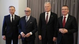 Prezydenci Polski, Estonii, Litwy i Łotwy.