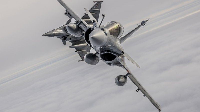 Francuskie samoloty wielozadaniowe Dassault Rafale patrolują przestrzeń powietrzną Litwy w ramach operacji Baltic Air Policing.