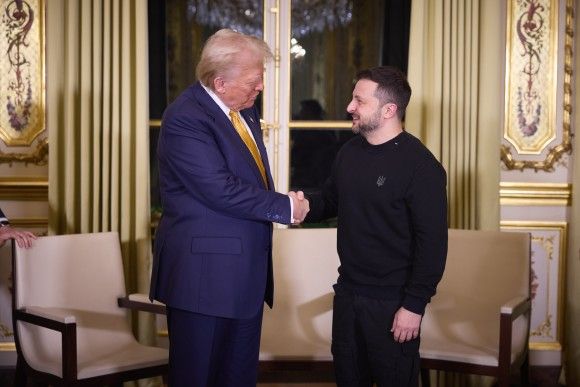 Donald Trump i Wołodymyr Zełenski.