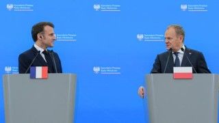 Donald Tusk, Emmanuel Macrone, Polska, Francja, spotkanie, Warszawa