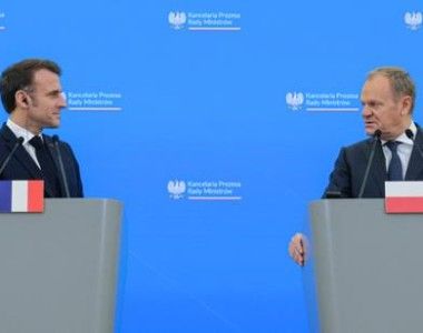 Donald Tusk, Emmanuel Macrone, Polska, Francja, spotkanie, Warszawa
