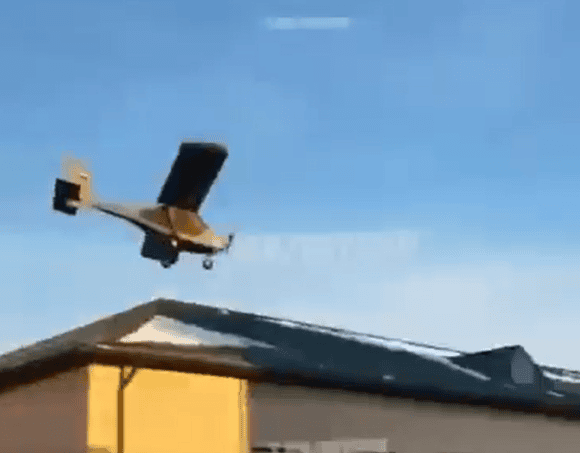 Dron E-300 w czasie ataku na Grozny