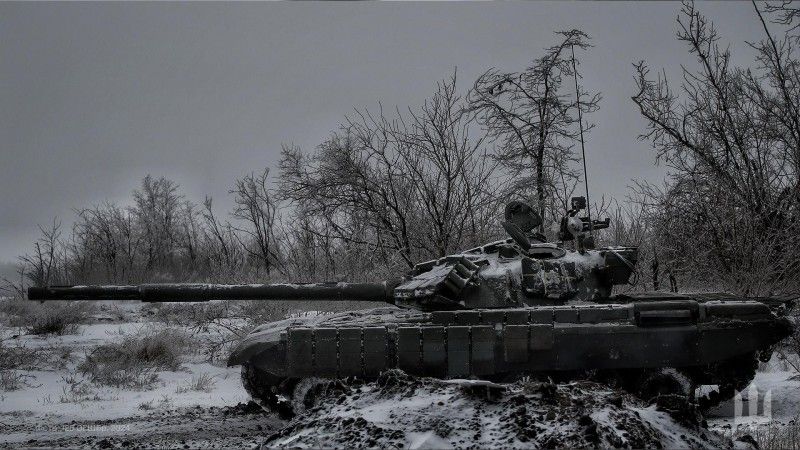 Ukraiński T-72EA należący do 128. Samodzielnej Zakarpackiej Brygady Szturmowej.