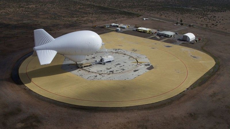 System TARS (Tethered Aerostat Radar System) wykorzystywany przez Amerykanów do nadzoru granicy powietrznej i morskiej w Nowym Meksyku