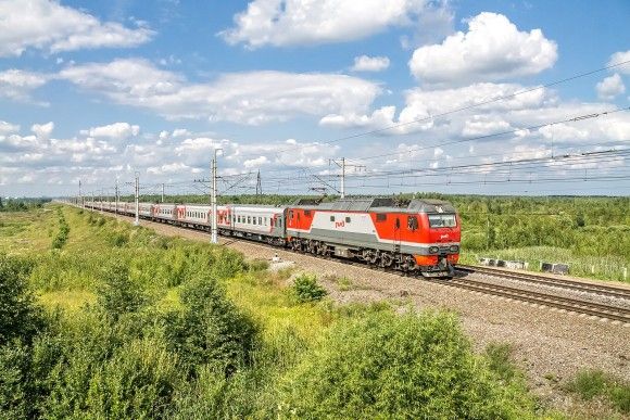 Pociąg rosyjskich kolei RŻD