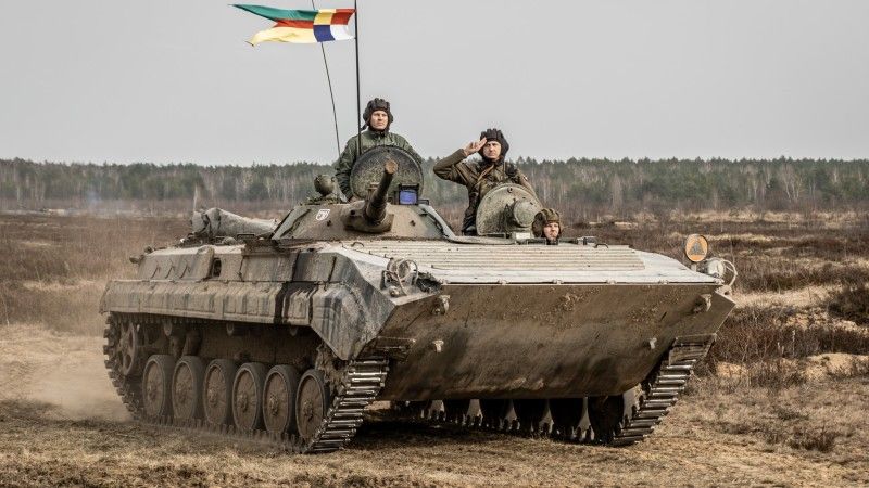 Bojowy wóz piechoty BMP-1 należący do 15. Giżycka Brygada Zmechanizowana.