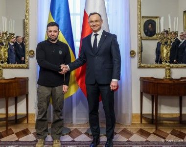 Prezydent Andrzej Duda, Prezydent Wołodymyr Zełenski, Polska, Ukraina, Wołyń, spotkanie, Warszawa