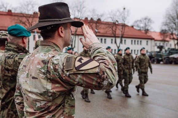 Orzysz, NATO Forward Land Forces Battle Group Poland, 1st Combined Arms Battalion, 64th Armor Regiment „Desert Rogues", 2nd battalion 12th Cavalry Regiment 1st Armored Brigade Combat Team, 1st Cavalry Division