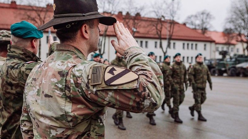 Orzysz, NATO Forward Land Forces Battle Group Poland, 1st Combined Arms Battalion, 64th Armor Regiment „Desert Rogues", 2nd battalion 12th Cavalry Regiment 1st Armored Brigade Combat Team, 1st Cavalry Division