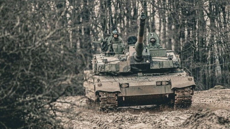 Czołg podstawowy K2GF należący do 9. Braniewskiej Brygady Kawalerii Pancernej.