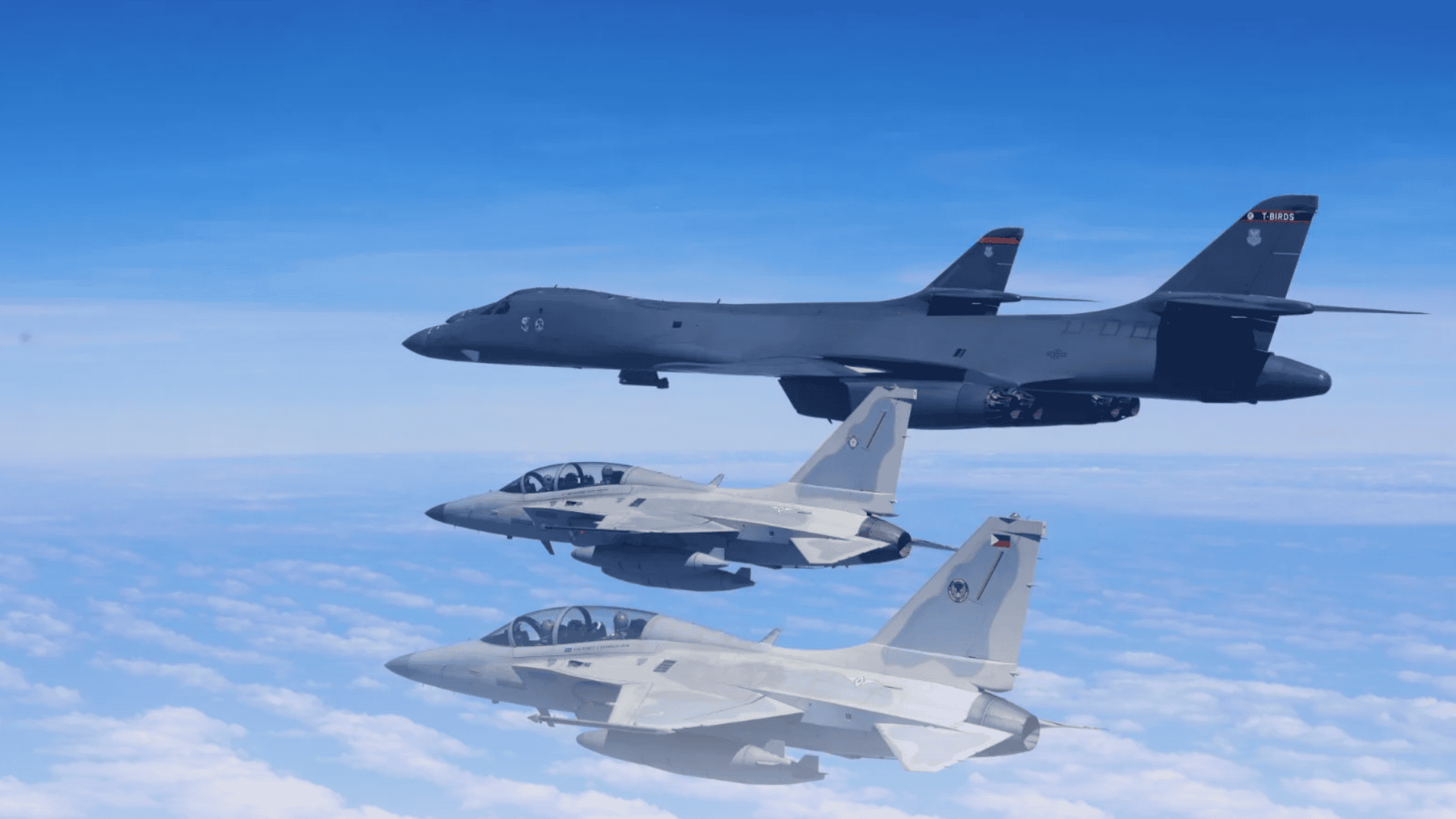 FA-50 eskortowały bombowce strategiczne