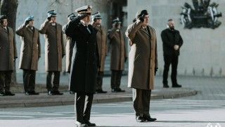 Przewodniczący Komitetu Wojskowego NATO Adm. Giuseppe Cavo Dragone i szef Sztabu Generalnego WP gen. Wiesław Kukuła.