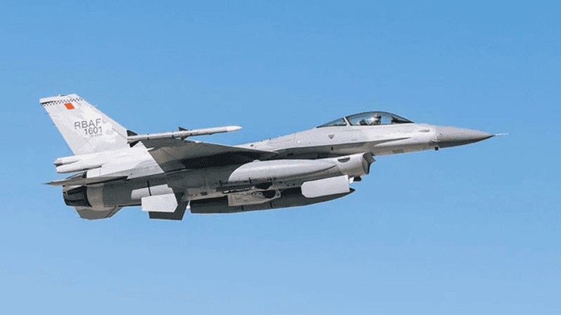 Oblot F-16 z systemem L3Harris