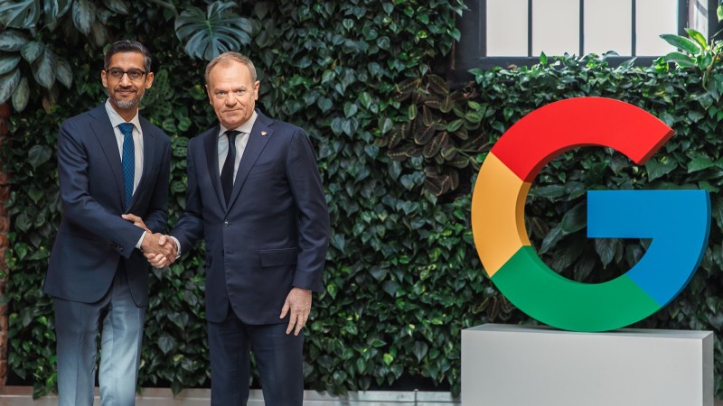 Sundar Pichai google Alphabet Donald Tusk polska