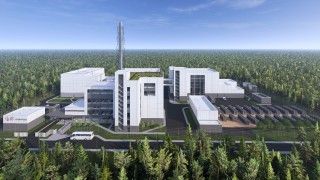 Wizualizacja elektrowni zasilanej HTGR POLA.