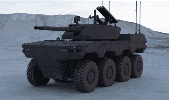 Miilrem, IDEX 2025, Havoc 8x8 rcv, ugv, BPL, bezzałogowa platforma, robot lądowy