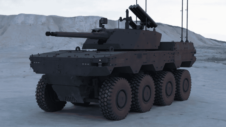 Miilrem, IDEX 2025, Havoc 8x8 rcv, ugv, BPL, bezzałogowa platforma, robot lądowy