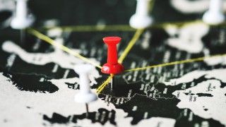 Czarno-biała mapa Europy