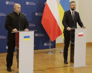 Ministrowie obrony Ukrainy Rustem Umierow,  Polski Władysław Kosiniak-Kamysz