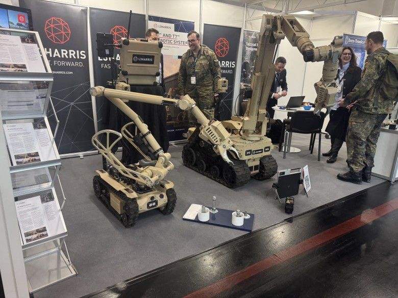 Firma L3 Harris pokazała w Norymberdze dwa roboty pirotechniczne/EOD: T4 i T7.