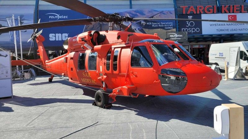 Rumuński S-70M na targach MSPO