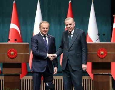 Premier Polski Donald Tusk i prezydent Turcji Recep Tayyip Erdoğan.