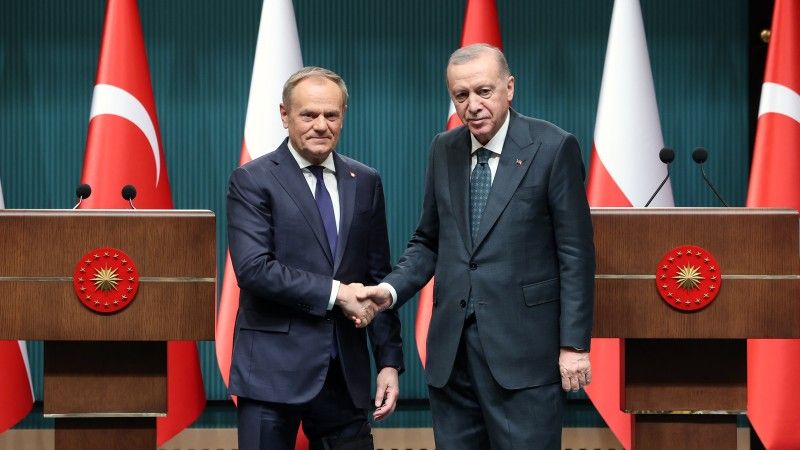 Premier Polski Donald Tusk i prezydent Turcji Recep Tayyip Erdoğan.