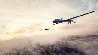 Dron bojowy wystrzeliwujący pociski