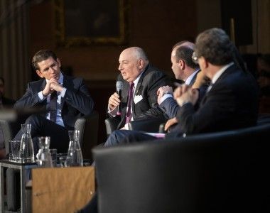 Mosze Kantor przemawiający na konferencji "Europe beyond anti-Semitism and anti-Zionism"