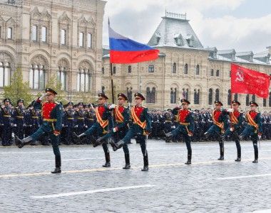 Parada wojskowa w Moskwie z okazji Dnia Zwycięstwa.