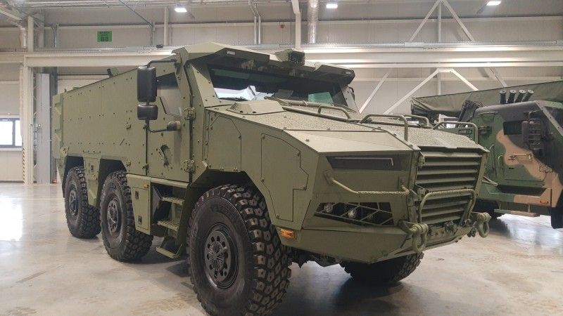 Pojazd taktyczny Heron w Hucie Stalowa Wola.