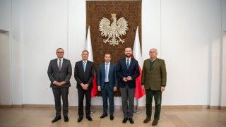 Prezydent Airbusa na spotkaniu z wicepremier i szefem MON Władysławem Kosiniakiem-Kamyszem.