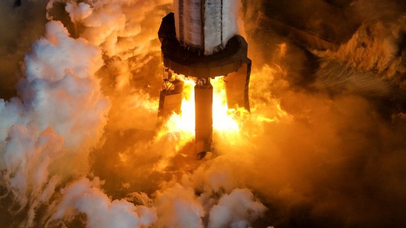 SpaceX, ogień, Raptor, Starship, Super Heavy, Elon Musk, rakiety