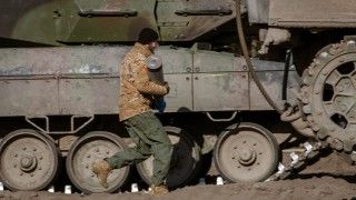 Ukraińcy szkolą się na Leopardach w Polsce.