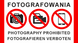 zakaz fotografowania, zakaz fotografowania wzór