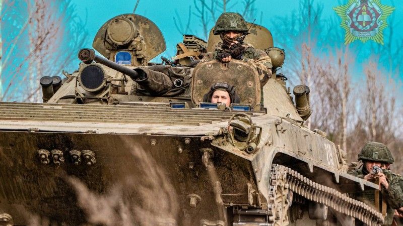Białoruski bojowy wóz piechoty BMP-2.