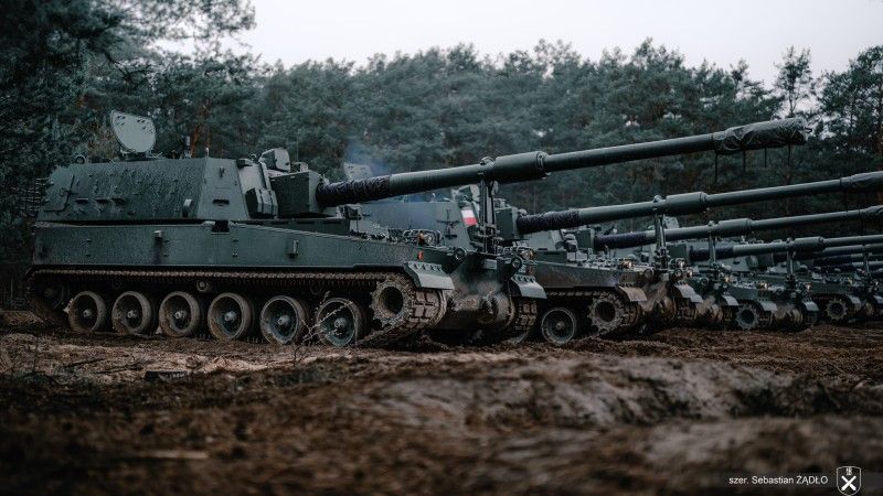 Armatohaubice K9A1 należąca do 18. Brygady Artylerii.