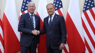 Premier Donald Tusk i Sekretarz ds. Energii USA Chris Wright