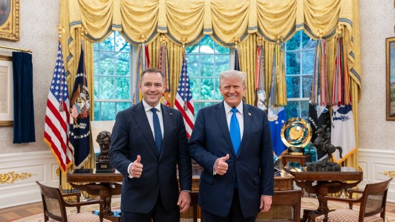 Karol Nawrocki i Donald Trump w Białym Domu