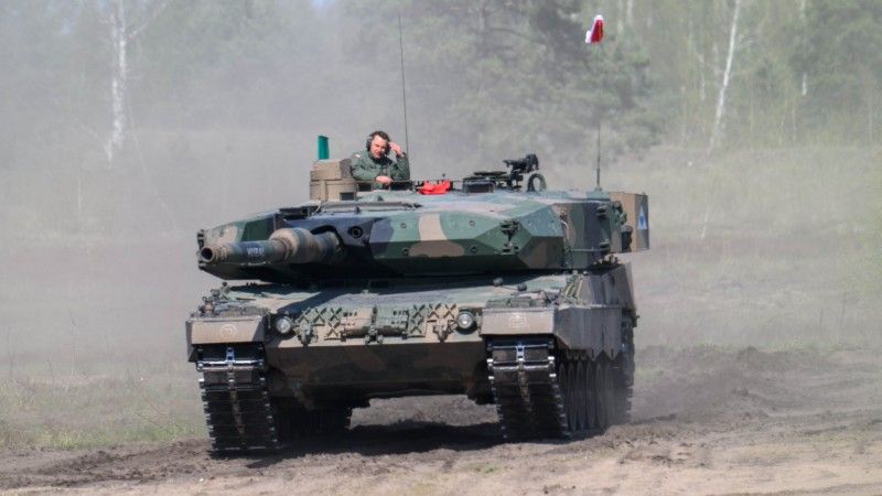Leopard 2PL na Łotwie
