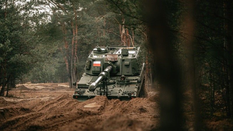 Armatohaubica K9A1 należąca do 19. Chełmskiego Dywizjonu Artylerii Samobieżnej.