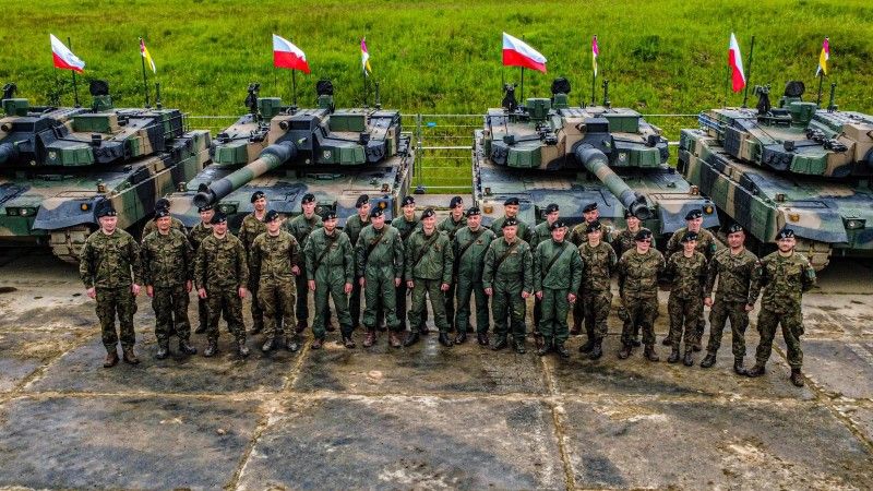 Czołgi K2GF należące do 9. Braniewskiej Brygady Kawalerii Pancernej podczas ćwiczeń Slovak Shield 25.
