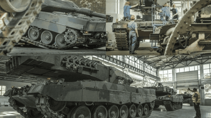 Wojskowe Zakłady Motoryzacyjne S.A. zajmują się również serwisowaniem czołgów Leopard 2A5.