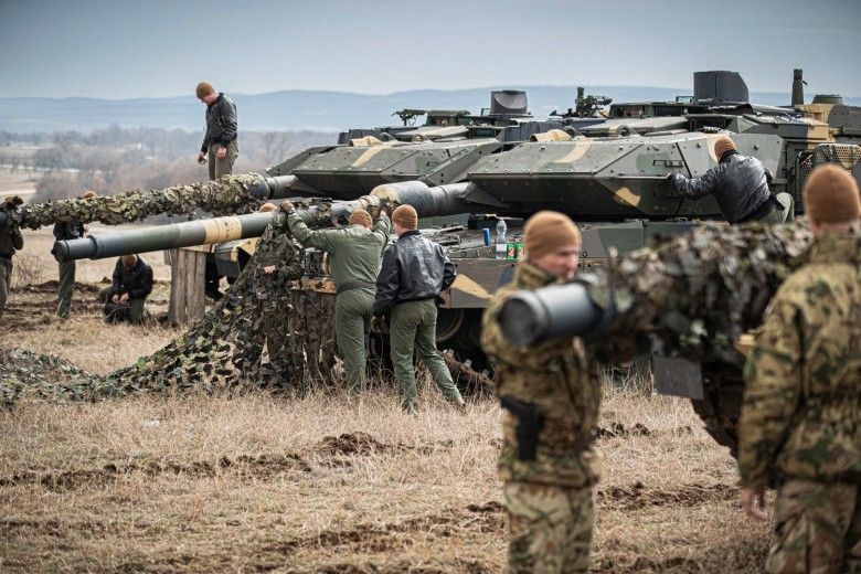 Węgierskie czołgi Leopard 2A7HU.