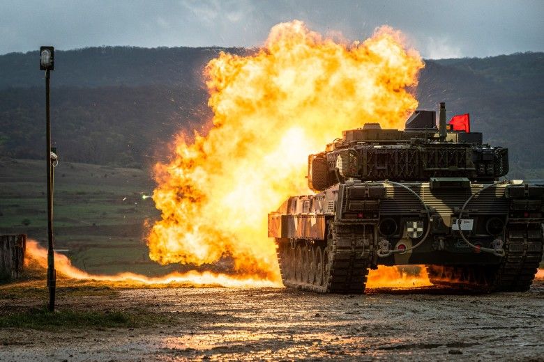 Węgierski czołg podstawowy Leopard 2A7HU.