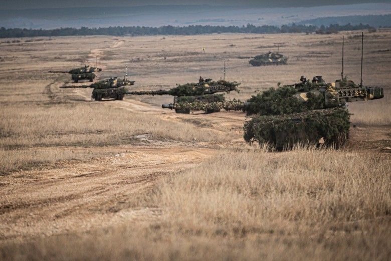 Węgierskie czołgi Leopard 2A7HU.