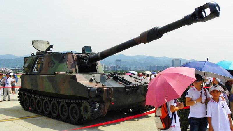 Tajwańska haubica M109A2.