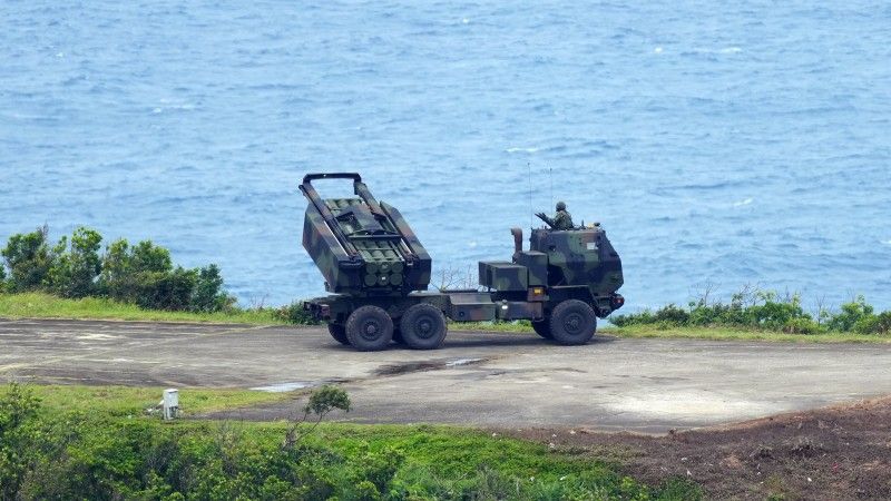 Tajwańska wyrzutnia rakiet M142 HIMARS.