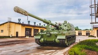 Armatohaubica K9A1 należąca do 15. Giżyckiej Brygady Zmechanizowanej.