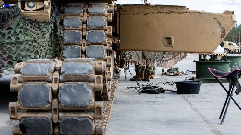 Gąsienica T158LL czołgu M1A2SEPv2.